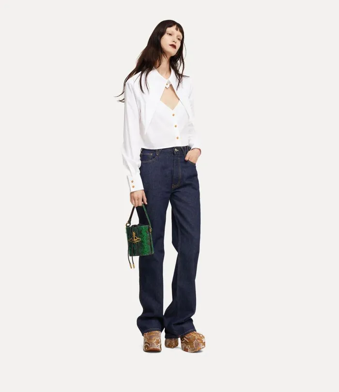 Women Daisy Drawstring Bucket Bag Green Vivienne Westwood Handbags