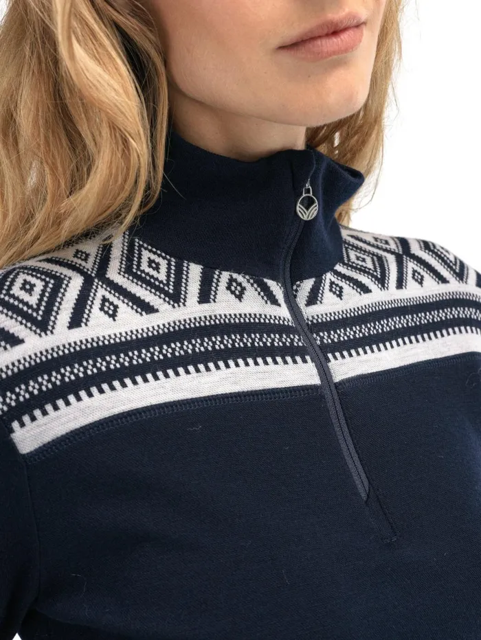 Women Dale Of Norway Halfzip Cortina Superfine Sweater 8211 Superfine Merino