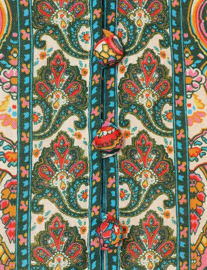 Women Dresses and Coverups Zimmermann Ottie Plunge Mini Dress Multi Paisley