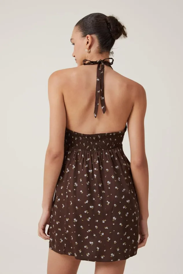 Women Dresses Cotton On Dylan Mini Dress Esme Ditsy Dark Oak