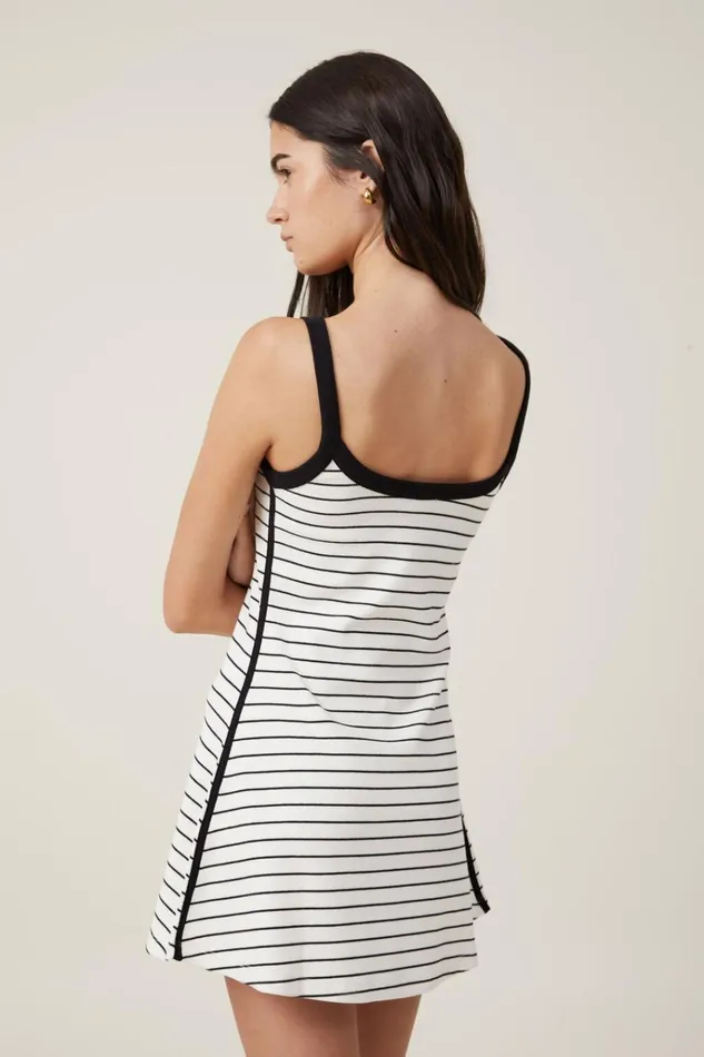 Women Dresses Cotton On Rib Contrast Cami Mini Dress Classic Stripe Gardenia Women Dresses Cotton On Rib Contrast Cami Mini Dress Classic Stripe Gardenia