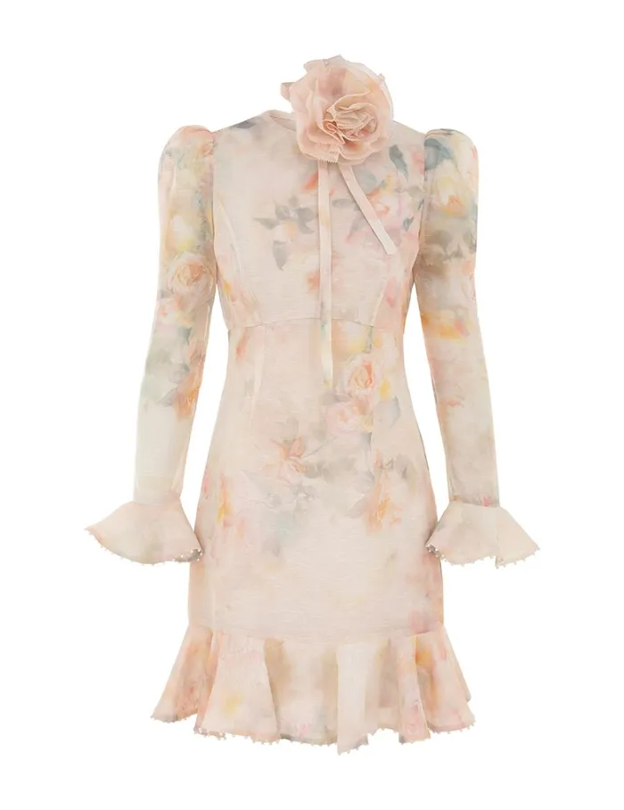 Women Dresses Zimmermann Crush Flower Mini Dress Ciara Floral
