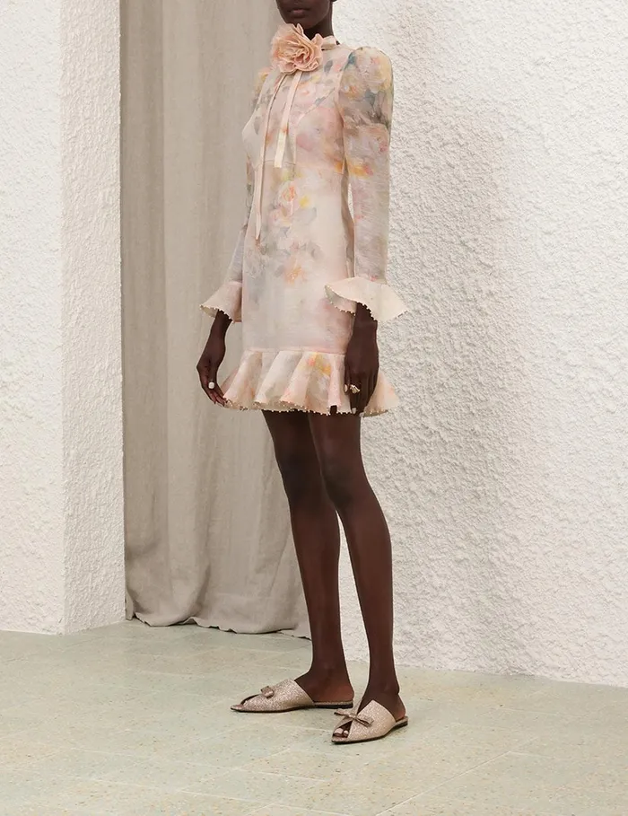 Women Dresses Zimmermann Crush Flower Mini Dress Ciara Floral