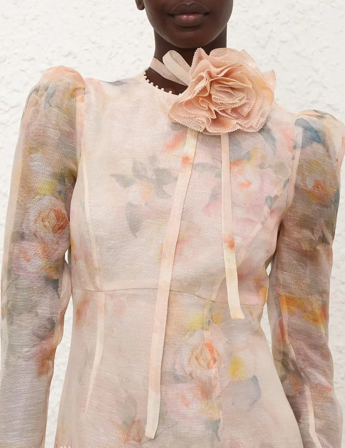 Women Dresses Zimmermann Crush Flower Mini Dress Ciara Floral
