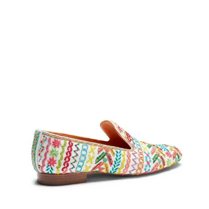 Women Embroidered Leather Slippers Orangewhite Fratelli Rossetti Slip On Women Embroidered Leather Slippers Orangewhite Fratelli Rossetti Slip On