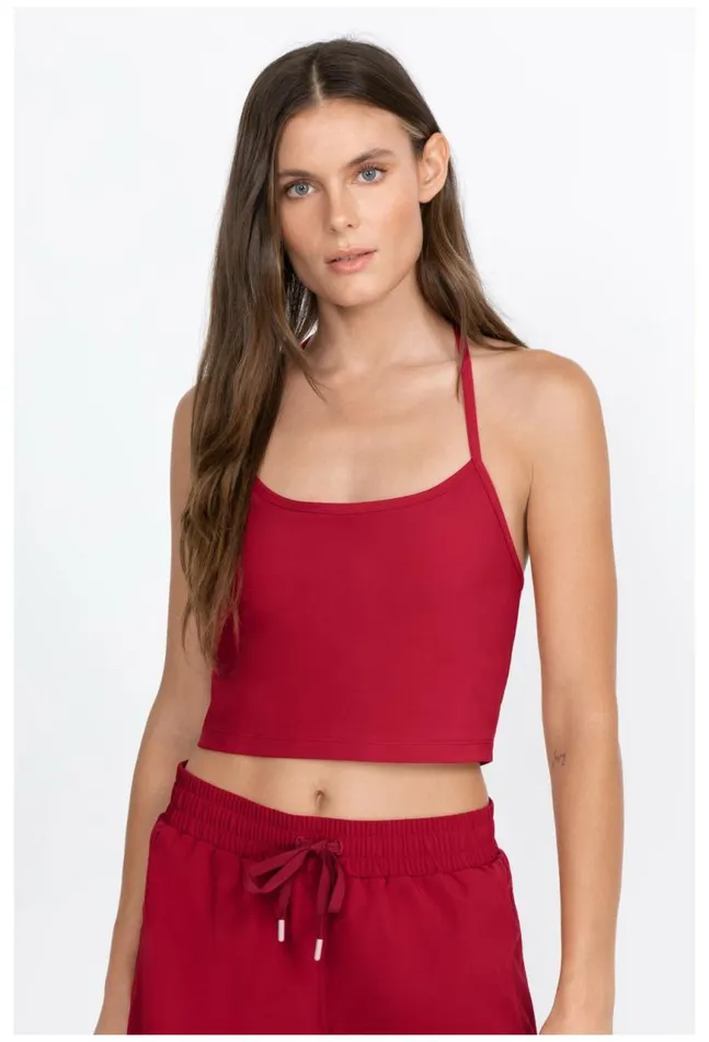 Women Endurance Cross Back Cami Rio Red Johnny Was Tops