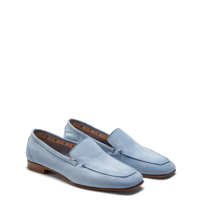 Women Estate Loafer Light Blue Fratelli Rossetti Loafers Women Estate Loafer Light Blue Fratelli Rossetti Loafers