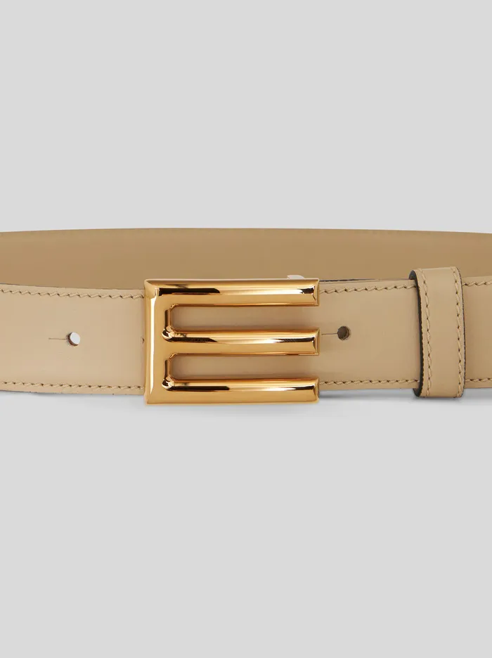 Women Etro Belts Belt With Buckle Beige
