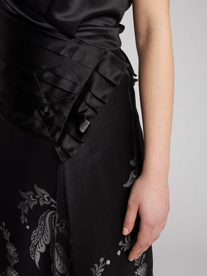 Women Etro Dresses Silk Jacquard Dress Grey Women Etro Dresses Silk Jacquard Dress Grey