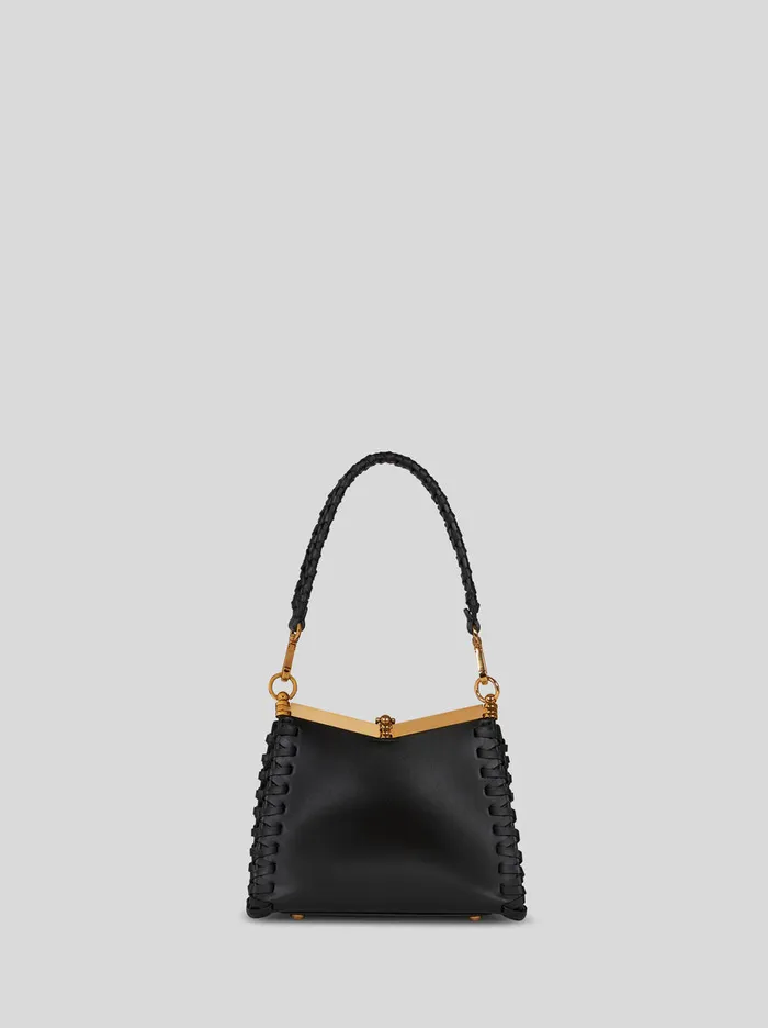 Women Etro Etro Vela Small Vela Bag With Thread Work Black Women Etro Etro Vela Small Vela Bag With Thread Work Black