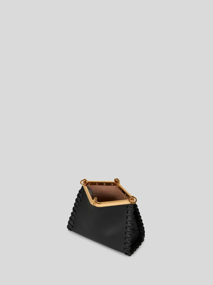 Women Etro Etro Vela Small Vela Bag With Thread Work Black Women Etro Etro Vela Small Vela Bag With Thread Work Black