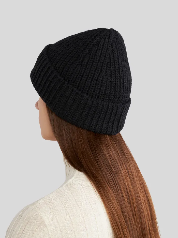 Women Etro Hats And Gloves Wool Hat With Logo Black Women Etro Hats And Gloves Wool Hat With Logo Black