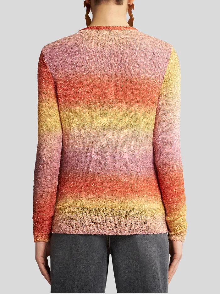 Women Etro Knitwear Knit Cardigan With Sequins Multicolour Women Etro Knitwear Knit Cardigan With Sequins Multicolour