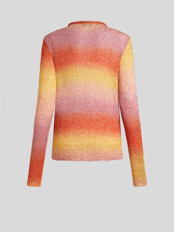 Women Etro Knitwear Knit Cardigan With Sequins Multicolour Women Etro Knitwear Knit Cardigan With Sequins Multicolour