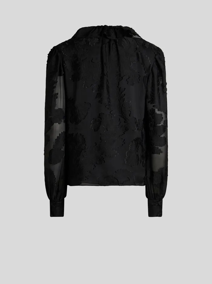 Women Etro Shirts And Blouses Jacquard Blouse Black