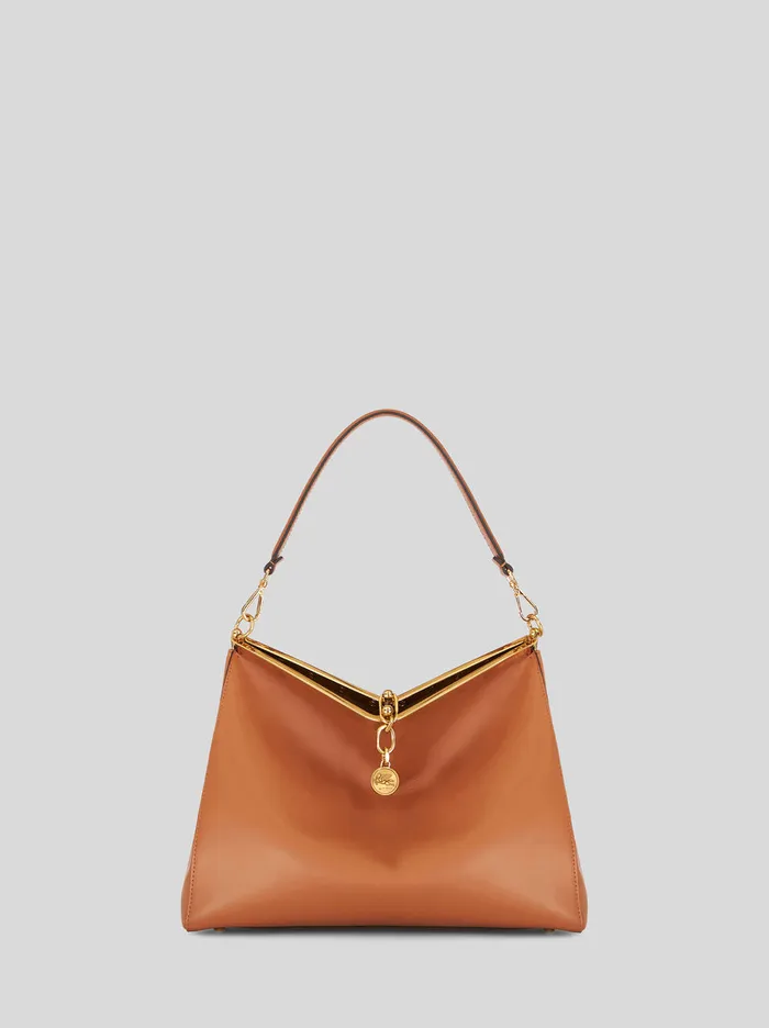 Women Etro Shoulder Bags Large Vela Bag Light Brown
