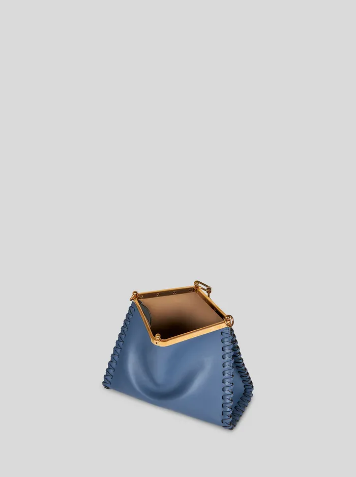 Women Etro Shoulder Bags Medium Vela Bag With Thread Work Light Blue Women Etro Shoulder Bags Medium Vela Bag With Thread Work Light Blue