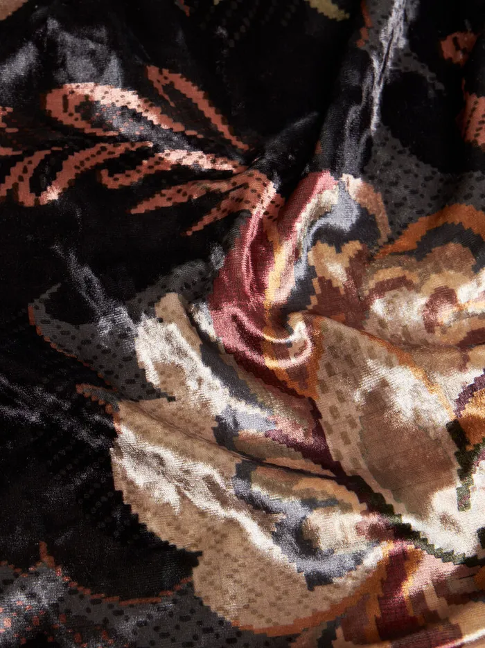 Women Etro Tops Printed Chenille Top Grey Women Etro Tops Printed Chenille Top Grey