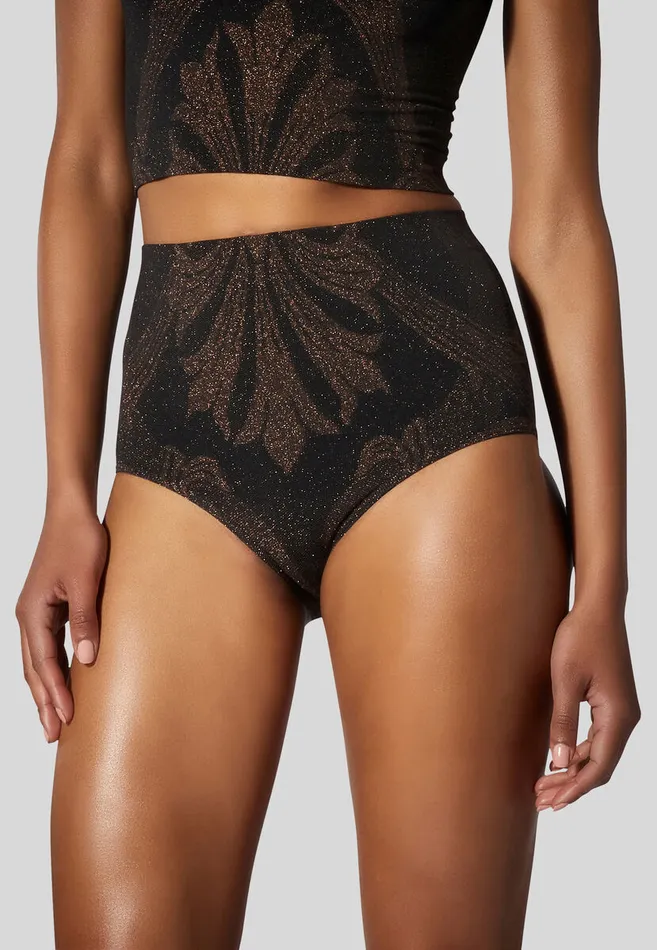 Women Etro Trousers Metallic Jacquard Shorts Black