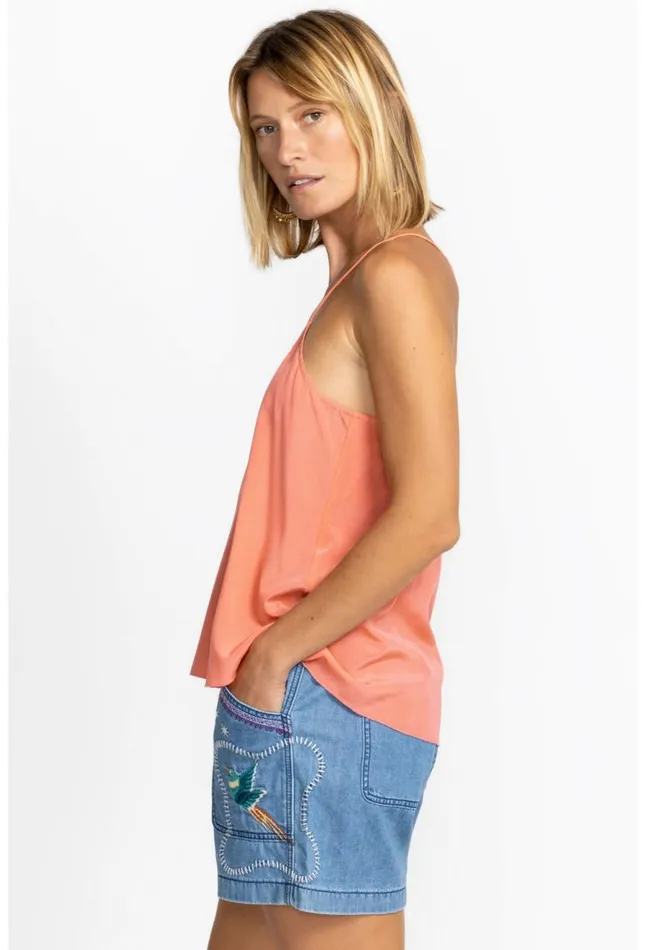 Women Etta Cami Top Shell Pink Johnny Was Slips and Camis