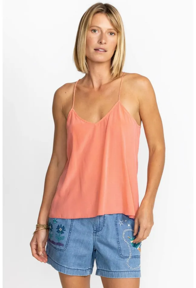 Women Etta Cami Top Shell Pink Johnny Was Slips and Camis