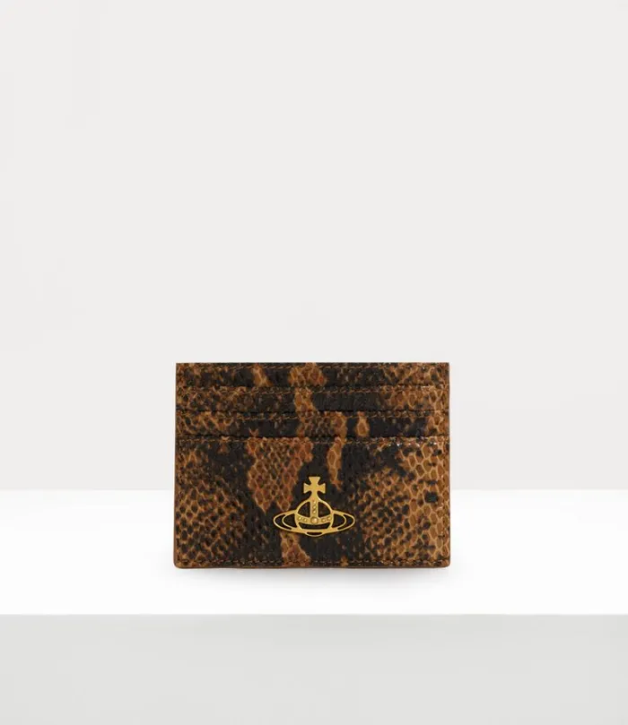 Women Flat Card Holder Tan Vivienne Westwood Wallets And Purses