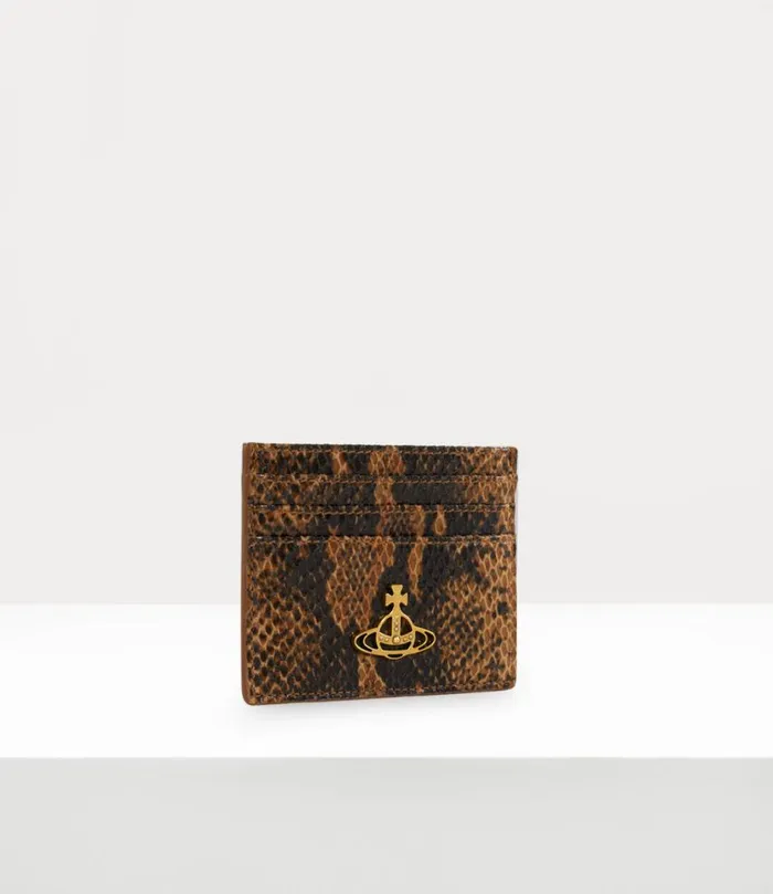 Women Flat Card Holder Tan Vivienne Westwood Wallets And Purses