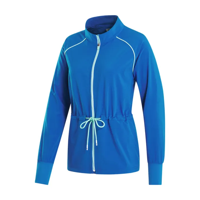 Women FootJoy Outer Layers FullZip Lightweight Woven Jacket Blue Women FootJoy Outer Layers FullZip Lightweight Woven Jacket Blue