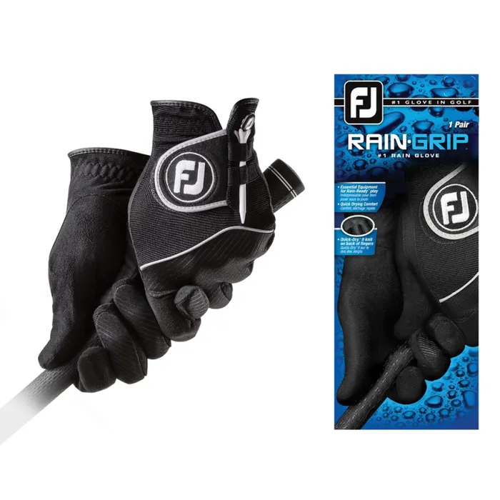 Women FootJoy Performance RainGrip Pair Black