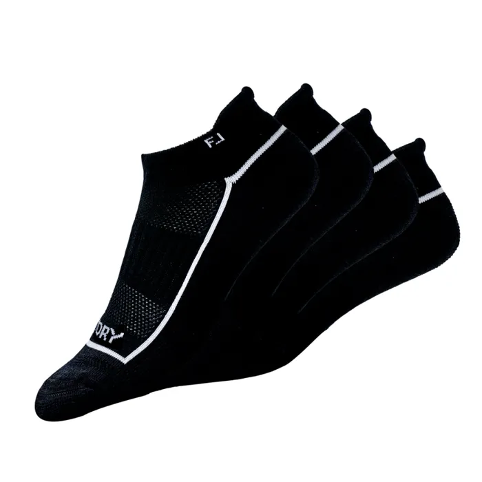 Women FootJoy Socks ProDry Roll Tab 2Pack Black
