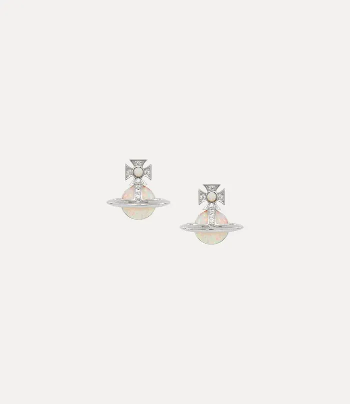 Women Franca Earrings Platinumwhiteczwhitesyntheticopal Vivienne Westwood Earrings