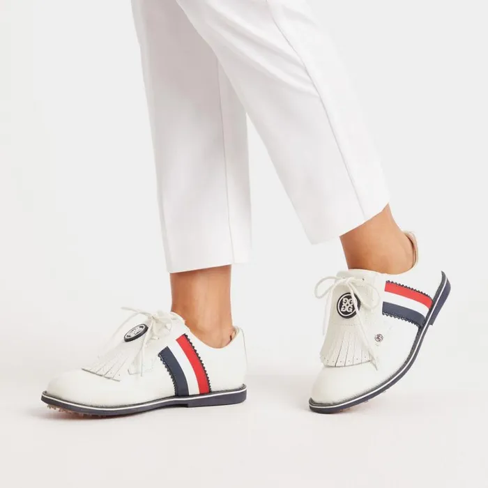 Women GFORE White Kiltie Gallivanter Golf Shoes