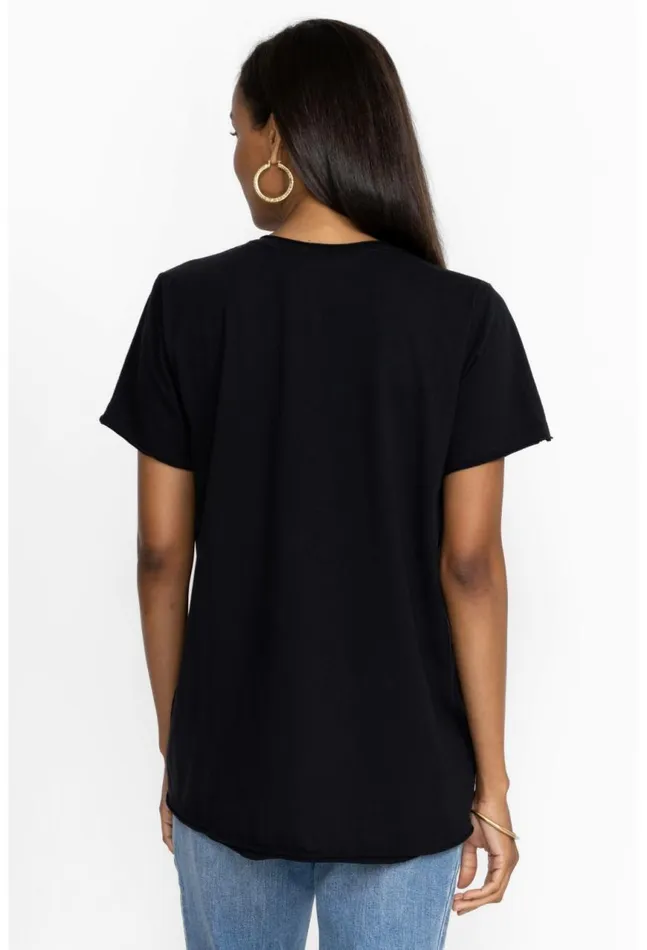 Women Hamptons Everyday Tee Black Johnny Was Tops