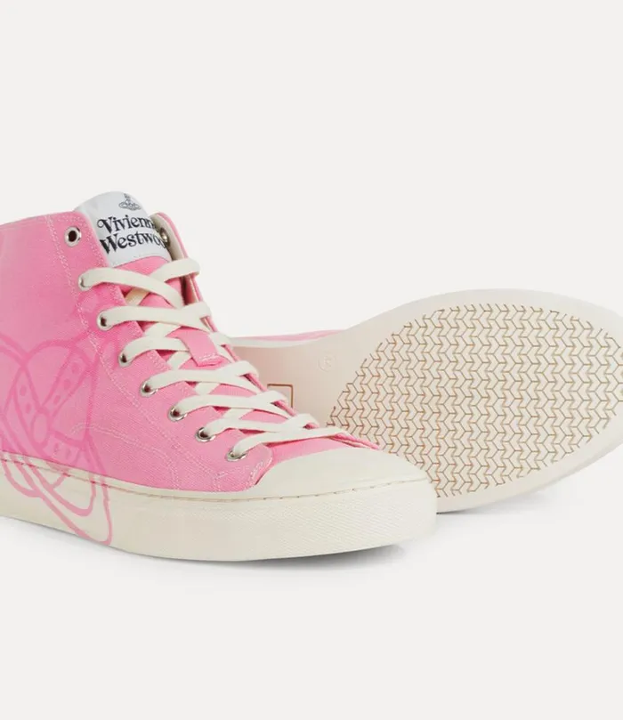 Women High Top Canvas Plimsoll Sexpink Vivienne Westwood Trainers Women High Top Canvas Plimsoll Sexpink Vivienne Westwood Trainers