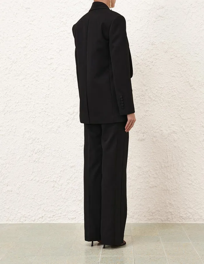 Women Jackets and Coats Zimmermann Illustration Shawl Tux Jacket Black