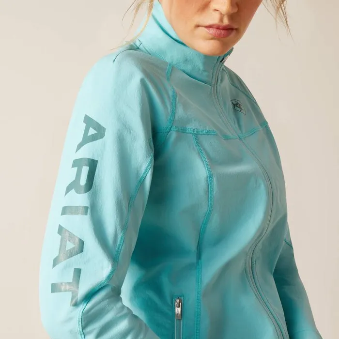 Women Jackets and Vests Ariat Agile Softshell Jacket Marine Blue Women Jackets and Vests Ariat Agile Softshell Jacket Marine Blue