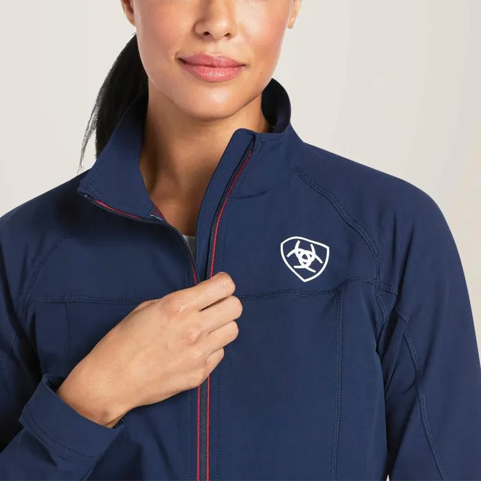 Women Jackets and Vests Ariat Agile Softshell Jacket Team Women Jackets and Vests Ariat Agile Softshell Jacket Team