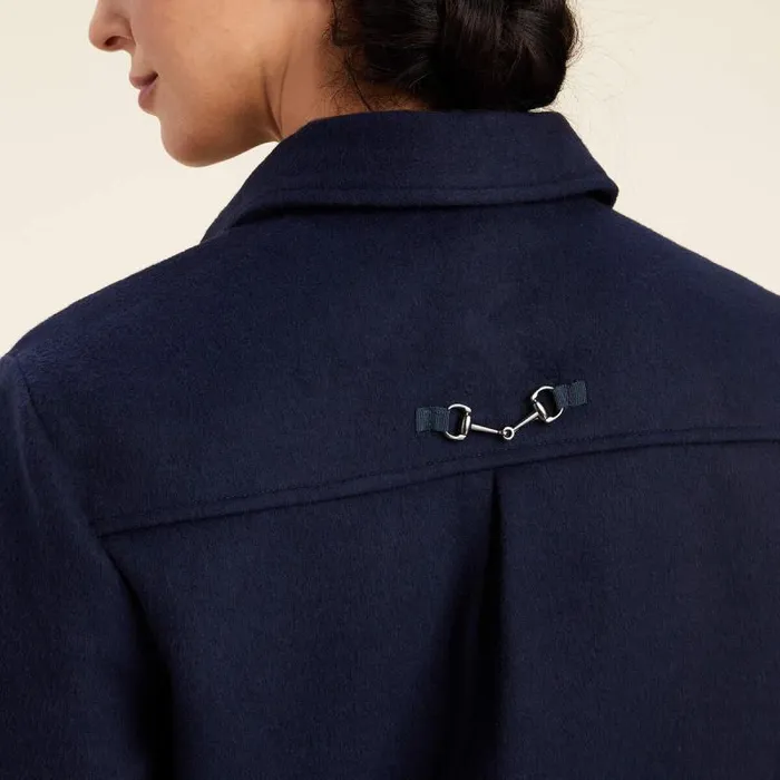 Women Jackets and Vests Ariat Ashford Shirt Jacket Navy Women Jackets and Vests Ariat Ashford Shirt Jacket Navy
