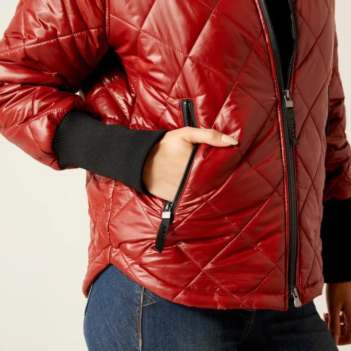 Women Jackets and Vests Ariat Charlie Insulated Jacket Fired Brick Women Jackets and Vests Ariat Charlie Insulated Jacket Fired Brick