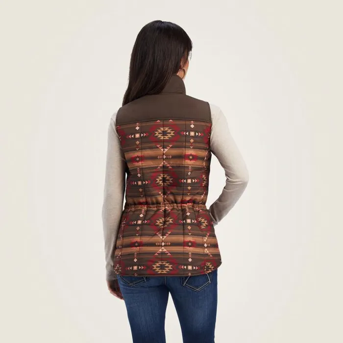 Women Jackets and Vests Ariat Crius Insulated Vest Canyonlands Print Women Jackets and Vests Ariat Crius Insulated Vest Canyonlands Print