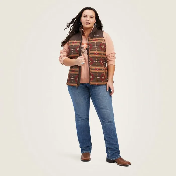 Women Jackets and Vests Ariat Crius Insulated Vest Canyonlands Print Women Jackets and Vests Ariat Crius Insulated Vest Canyonlands Print