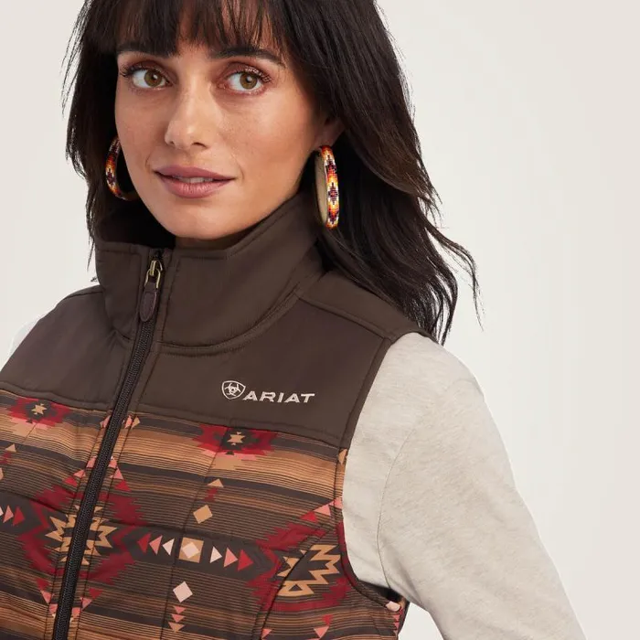 Women Jackets and Vests Ariat Crius Insulated Vest Canyonlands Print Women Jackets and Vests Ariat Crius Insulated Vest Canyonlands Print