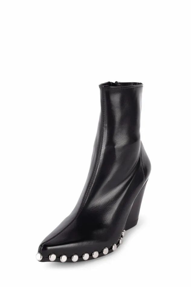 Women Jeffrey Campbell Ankle To Mid WALTONST Black Silver