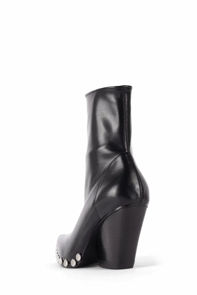 Women Jeffrey Campbell Ankle To Mid WALTONST Black Silver