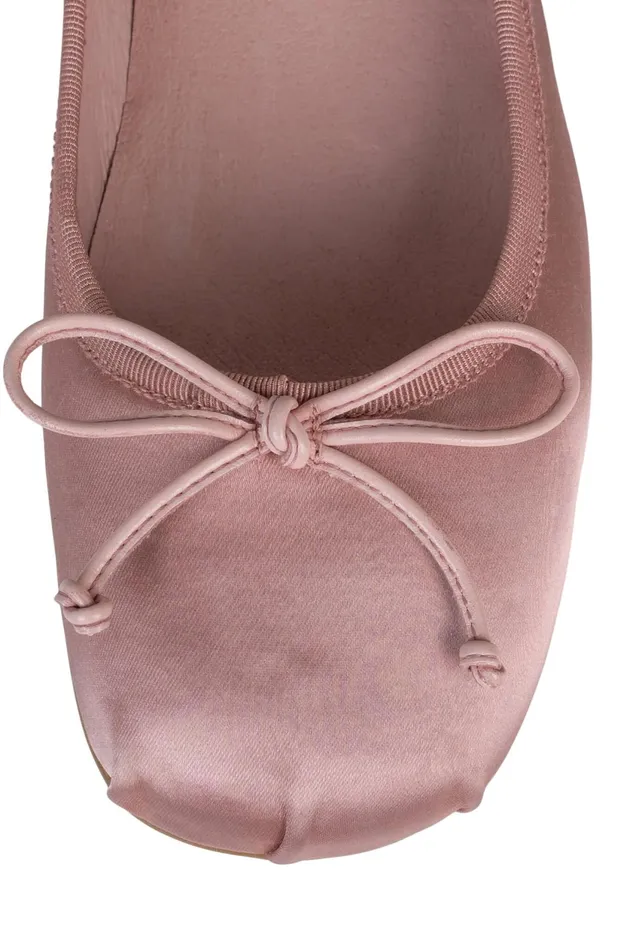 Women Jeffrey Campbell Ballet Flats TUTU Light Grey Satin