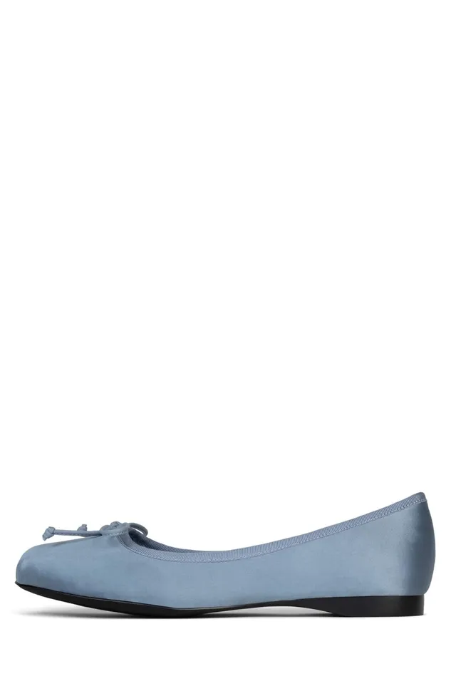 Women Jeffrey Campbell Ballet Flats TUTU Light Grey Satin