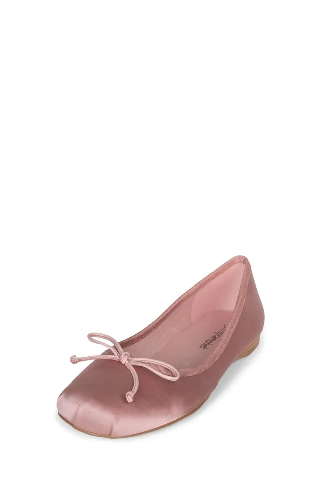 Women Jeffrey Campbell Ballet Flats TUTU Light Grey Satin