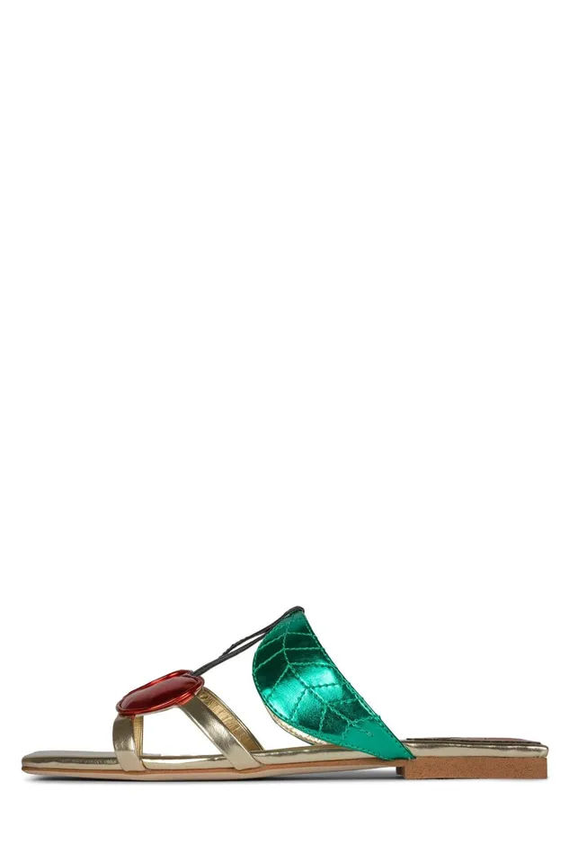 Women Jeffrey Campbell Flat CEREZA Gold Multi