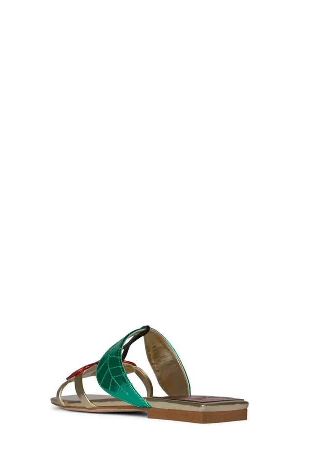 Women Jeffrey Campbell Flat CEREZA Gold Multi