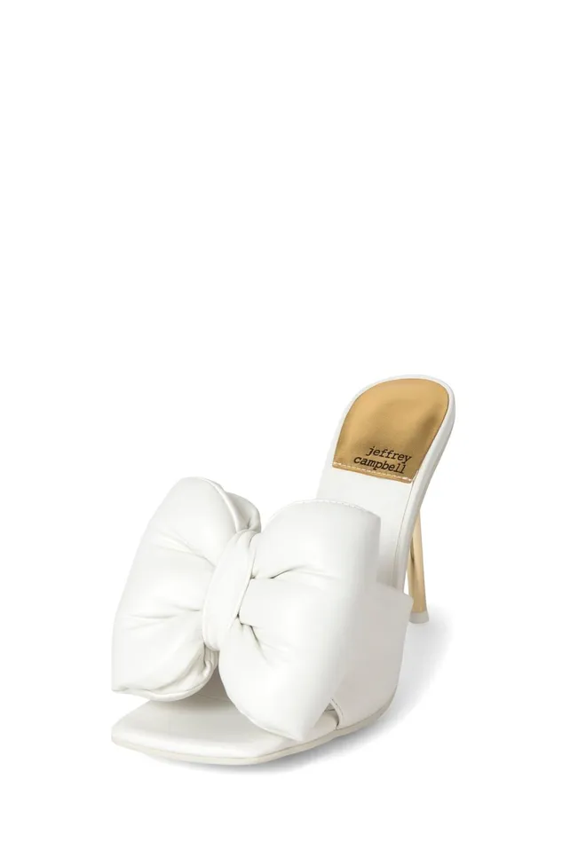 Women Jeffrey Campbell Heel BOWDOWN White Gold